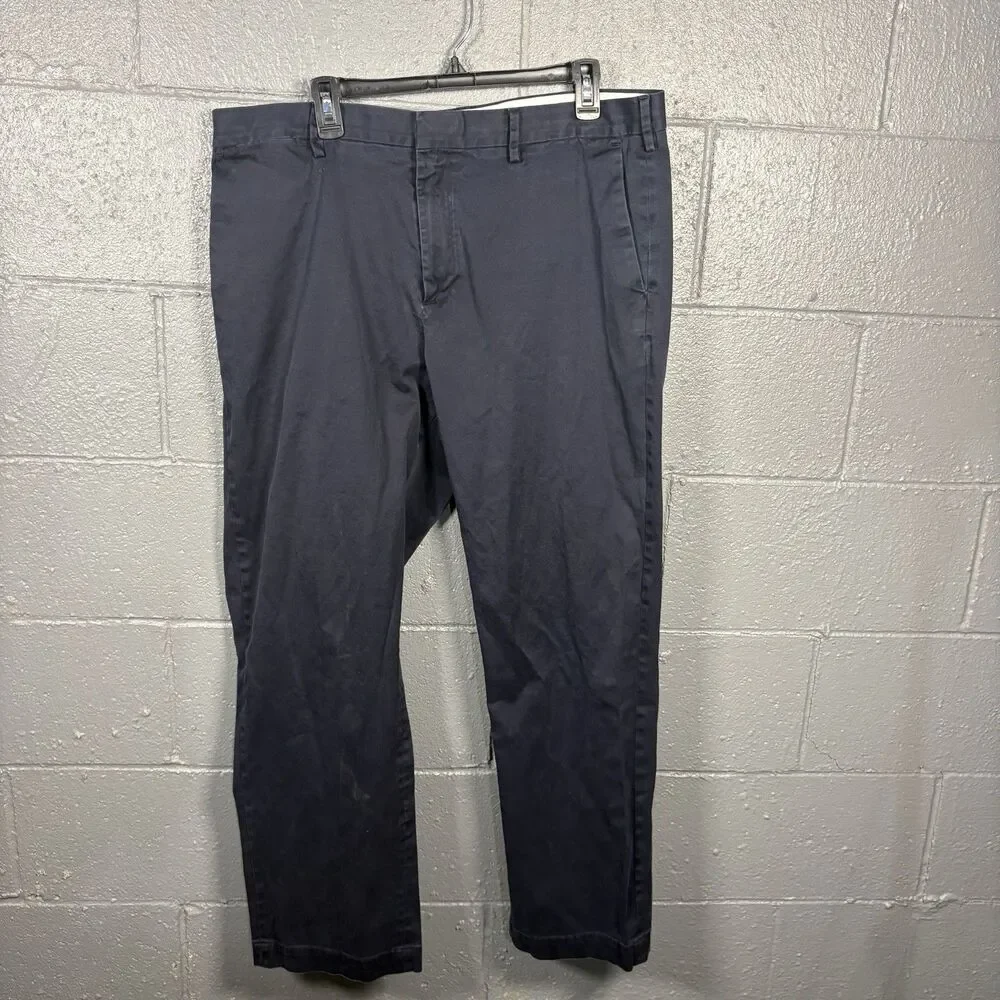 Banana Republic Emerson Chino Mens 38x32 Navy Blue Straight Leg Pants